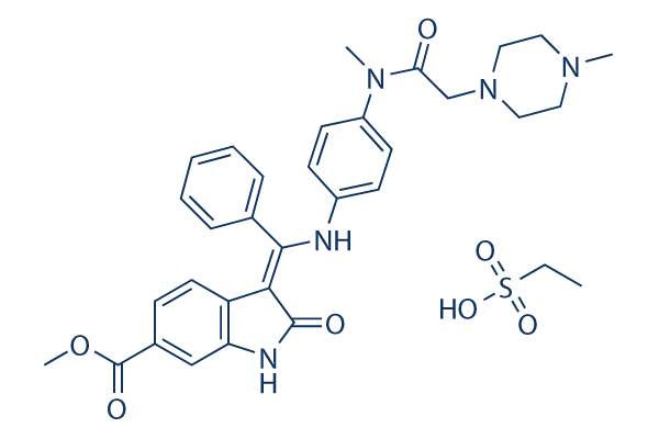 Nintedanib Ethanesulfonate Salt chemical structure