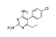 Pyrimethamine chemical structure