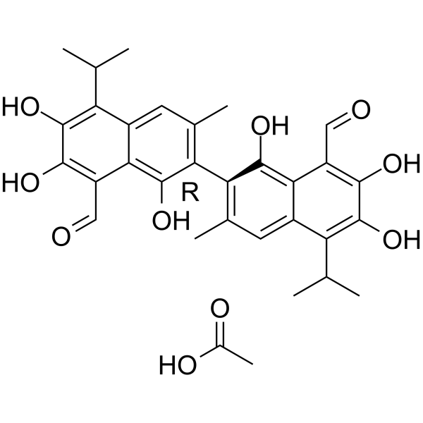 (R)-(-)-Gossypol acetic acid