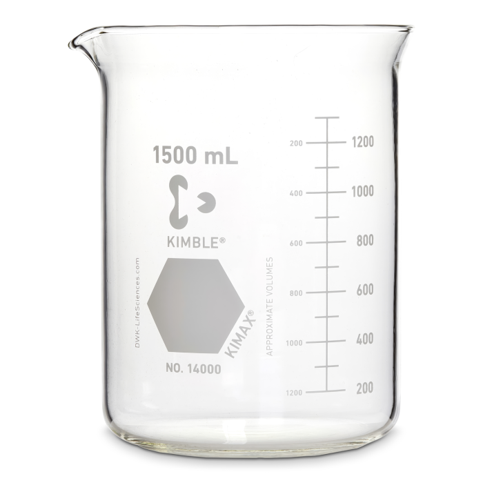 BEAKER,GRIFFIN,LOW,SCALE,1500ML 16/cs - 14000-1500