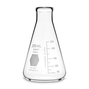 FLASK,NARROW MOUTH,WHT SCALE,250ML   48/CASE - 26500-250