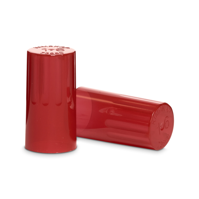KIM-KAP PP Autoclavable Closure 16 mm Red 1000/c - 73662-16