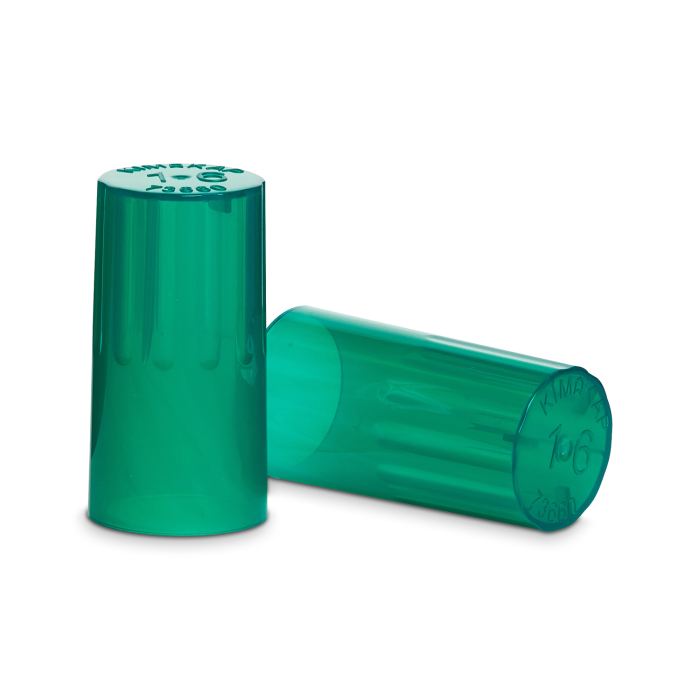 KIM-KAP PP Autoclavable Closure 16 mm Green 1000 - 73663-16