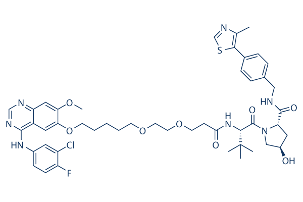 Gefitinib-based PROTAC 3 chemical structure