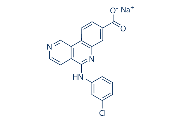 Silmitasertib (CX-4945) sodium salt chemical structure