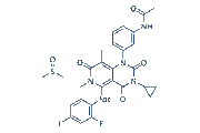 Trametinib DMSO solvate chemical structure