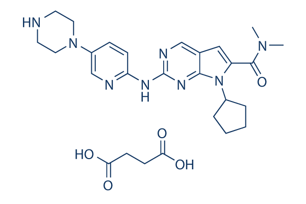 Ribociclib succinate chemical structure