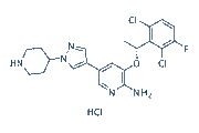 Crizotinib hydrochloride chemical structure