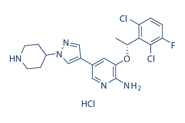 Crizotinib hydrochloride chemical structure