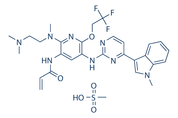 Alflutinib (Furmonertinib) mesylate chemical structure