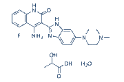 Dovitinib (TKI258) Lactate monohydrate chemical structure