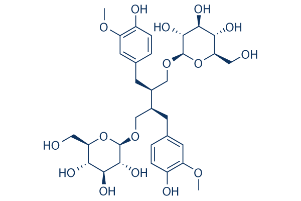 Secoisolariciresinol diglucoside chemical structure