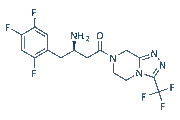 Sitagliptin chemical structure