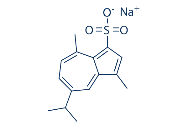 Sodium gualenate chemical structure