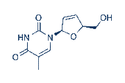 Stavudine (d4T) chemical structure