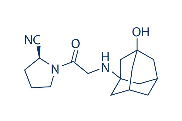 Vildagliptin chemical structure