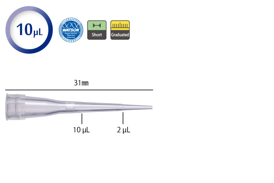 10 µL / 20 µL Filter Tips | WATSON