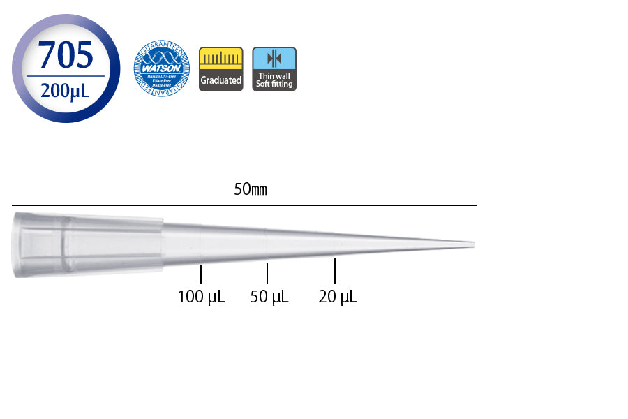 200 µL pipette tips | WATSON