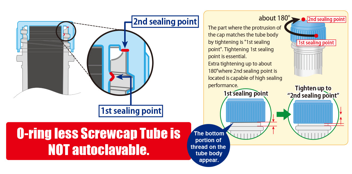 O-ring less Screw Cap Tubes | WATSON