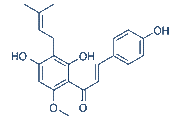 Xanthohumol chemical structure