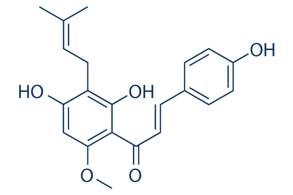 Xanthohumol chemical structure